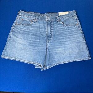 NWT American Eagle Relaxed Fit Strigid Denim Shorts Super High Rise Sz 12(31W)